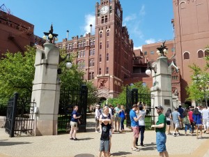 At the Budweiser factory